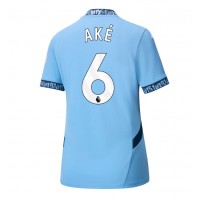 Maglia Calcio Manchester City Nathan Ake #6 Prima Divisa Donna 2024-25 Manica Corta